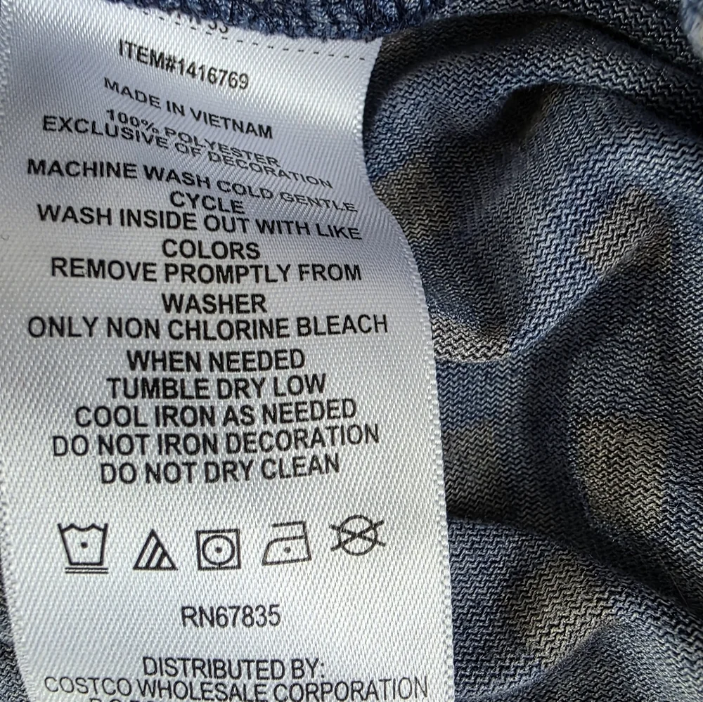 Nautica Blue & Black Checked Flannel Drawstring Lounge Pants with Pockets Size M